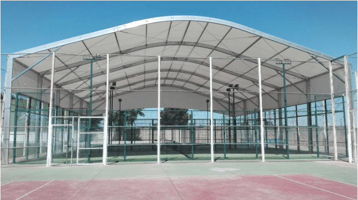 Canchas padel sin antepecho Cubiertas para cancha de pádel en México